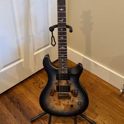 PRS SE Custom 24-08 Poplar Burl Limited Edition 2025 - Lake Blue Midnight Burst image 1