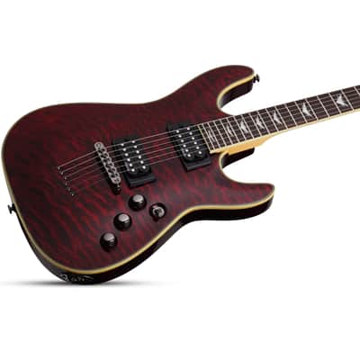 Schecter Omen Extreme-6 Guitar - Black Cherry image 5