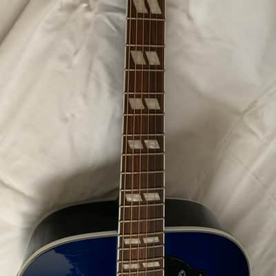Epiphone Limited Edition Hummingbird Pro Blue Acoustic Electric