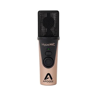 OPEN BOX SPECIAL - Apogee Hype MiC USB Microphone with Headphone Output and Analog Compression - Black / Champagne image 1