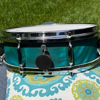 Sonor Tear Drop - Chicago 1966 - Blue/Green Turquoise Satin Flame image 12