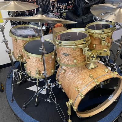 Tama Starclassic "50th Anniversary" limited drum set 2022` Tamo Ash/satin gold hardware image 5