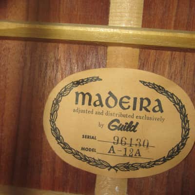 ~1983 Guild Madeira A-12A Acoustic 12 String Natural image 4