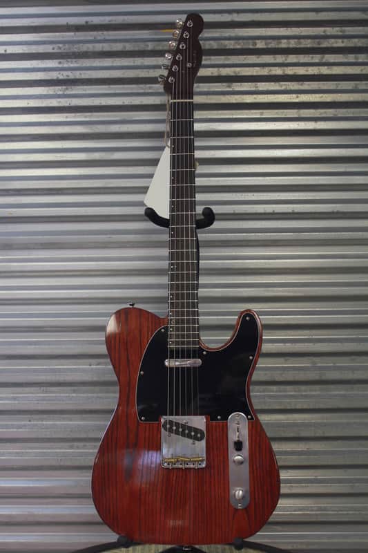 Mahan Guitars Gutbuster Tele 2015 Trans Red image 1