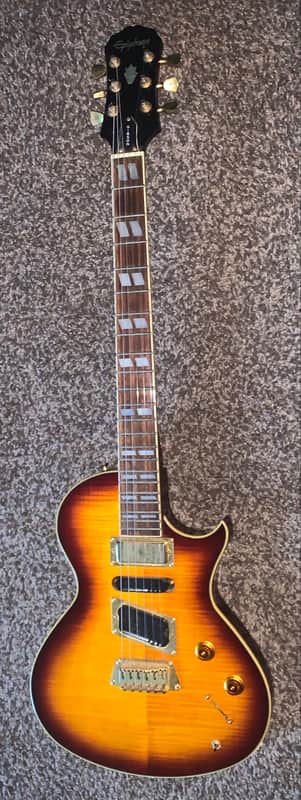 Vintage 1990s epiphone Nighthawk Standard Cherry Sunburst electric guitar image 1