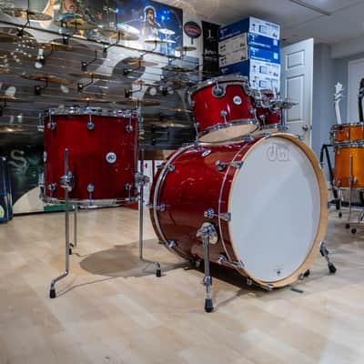 DW Design Series 4-piece Shell Pack - Cherry Stain image 3