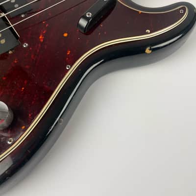 Univox Precisely Bass 1970s - 1979 Fender Pickups - Japan Made .Sunburst, Upgrade 70's USA Fender "P" bass pickups W Original Hardshell case image 14