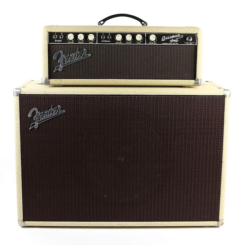 Fender Bassman 6G6-A Brownface 50-Watt 2x12" Piggyback Guitar Amp 1962 - 1963 image 1