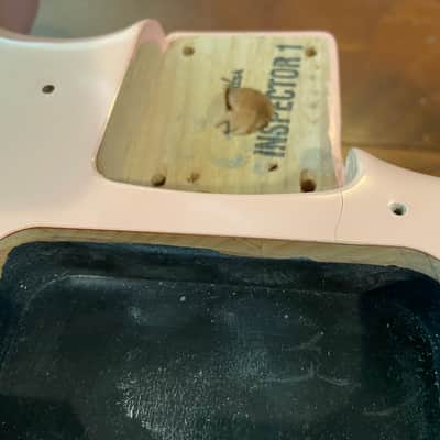Fender Player Shell Pink Coral Strat Stratocaster Alder Body 2 Point Special Edition image 6