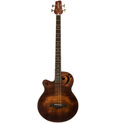 Sawtooth Rudy Sarzo Signature (Autographed) Left-Handed Acoustic-Electric Bass Guitar image 2