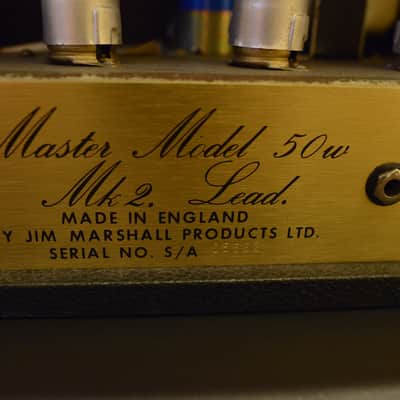 Marshall JMP 50 Watt 1978 Celebrity ARTIST owned Dan Hawkins of The Darkness Recording  Guitar Amp image 3