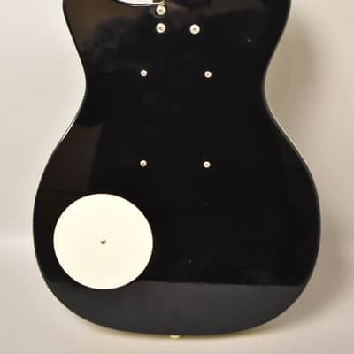2000's Danelectro '56 U2 Reissue Custom Painted 'Rocket Boy' Black w/Gig Bag image 4