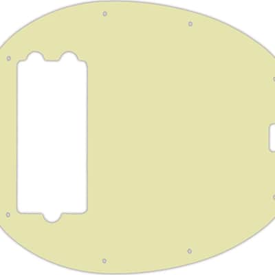 WD Custom Pickguard For Music Man Old Smoothie 40th Anniversary StingRay Bass #34 Mint Green 3 Ply