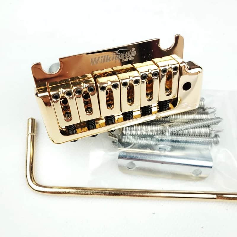 Gold Wilkinson Guitar Strat Stratocaster Style Bridge Tremolo System image 1