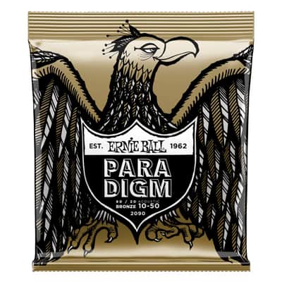 Ernie Ball P02090 Paradigm Extra Light 80/20 Bronze Acoustic Guitar Strings (10-50) 2010s, 6PACK, #P02090-6 image 2