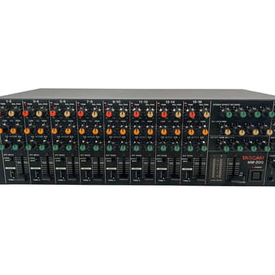 TASCAM MM-200 16-Channel Rackmount Keyboard / Line Mixer 1980s - Black image 2