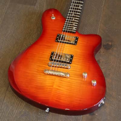 MINTY! Joe Bochar Guitars JBG Supertone 2 Solidbody Guitar Cherry Sunburst + Gig Bag (4981) image 4