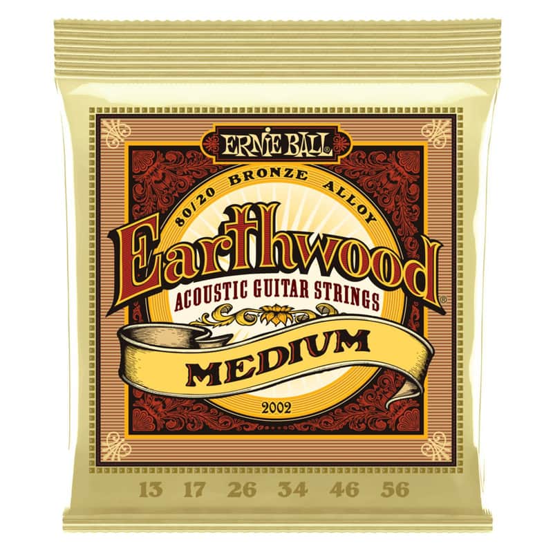 Ernie Ball 2002 Earthwood 80/20 Bronze Medium Acoustic Guitar strings image 1