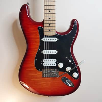 Fender Player Stratocaster Plus Top with Maple Fretboard - Aged Cherry Burst image 4