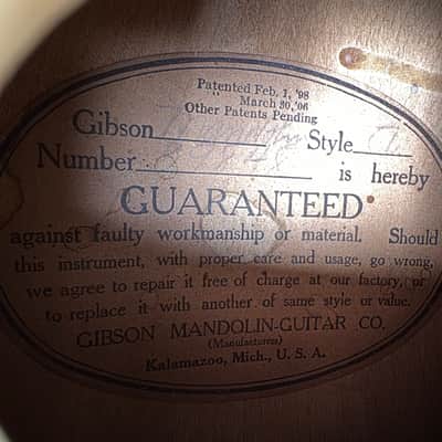 1918 Gibson Style A Mandolin Vintage Antique Natural Made In Kalamazoo Mandolin! image 22