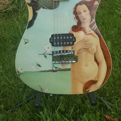 Schecter 1997 NAMM CUSTOM SHOP MODEL. MASTERWORKS BIRTH OF VENUS 1997 Hand Painted image 2