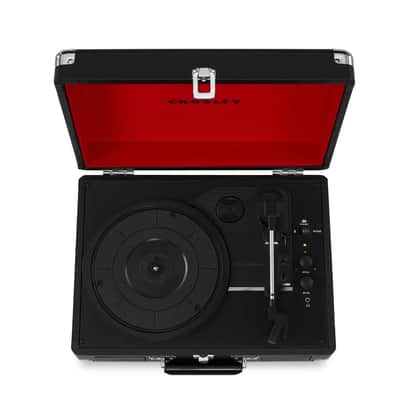 Crosley CR8005F-BK Cruiser Plus Record Player with Bluetooth - Black / Red image 2