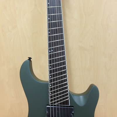 Haze-7 MGS Fanned Frets 7-String Electric Guitar,Military Green+ Free Gig Bag image 9