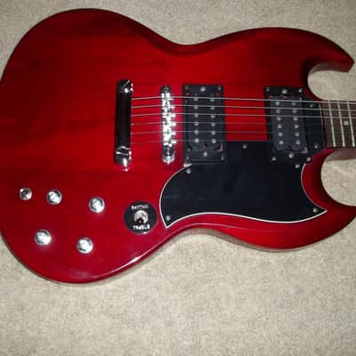 Epiphone G-400 SG Trans Cherry Setneck Project MIK image 2