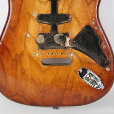 1978-1979 Vintage Fender Stratocaster 3-Bolt Ash Body Stripped 1970's Guitar image 7