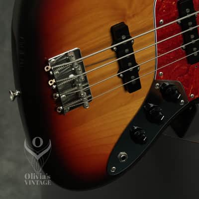 1992 Fender MIJ '62 Reissue Jazz Bass Sunburst image 14