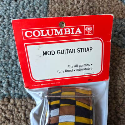 NOS Vintage 1970's Columbia Mod Guitar Strap in Original Packaging! image 3