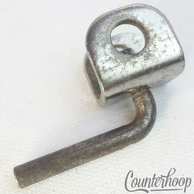 Slingerland Cowbell 3/8"Mounting Bracket Clamp Wing-Screw Mount Chrome Vintage image 1