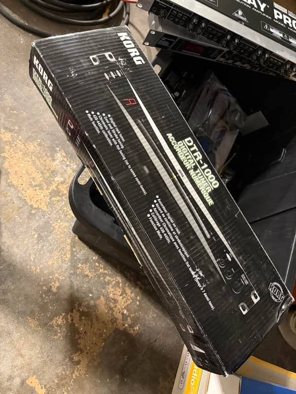 Korg DTR-1000 Rack Tuner 2000s - Black image 1