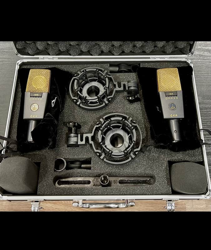 AKG C414 XLII/ST Stereo Matched Pair 2010s - Black image 1