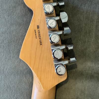 Fender American Deluxe Stratocaster with Rosewood Fretboard 2010 - Olympic Pearl with original case, papers, cords image 5