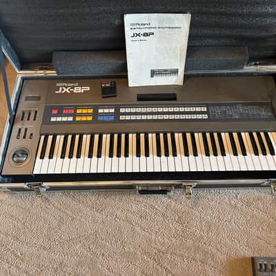 Roland JX-8P 61-Key Polyphonic Synthesizer 1985 - with Roadie Case, Memory Cartridge M-16c