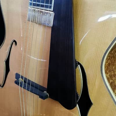 Yunzhi Archtop Jazz Guitar 2021 Natural Golden image 7