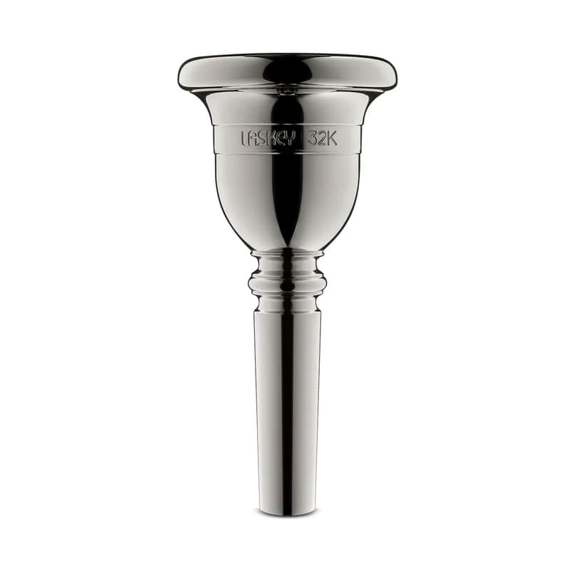 Laskey 32K Classic Tuba Mouthpiece - European Shank, Silver Plate image 1