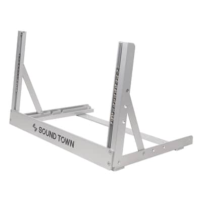 2PF-6A | 6U Aluminum 2-Post Desktop Open-Frame Rack for PA, Audio/Video, Network Switches, Routers, Patch Panels, Angle Adjustable image 3