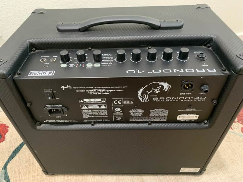 Fender Bronco 40 1x10 Bass Combo Amp 2010s - Black image 1