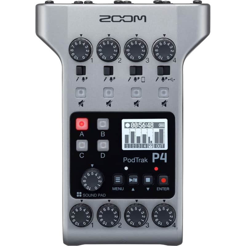 Zoom PodTrak P4 Podcasting Recorder image 1