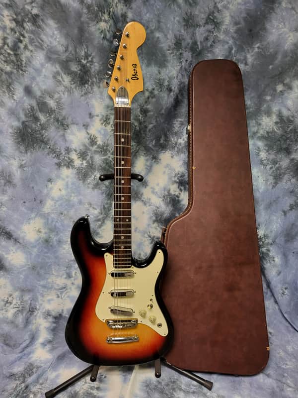Video Demo Vintage RARE 1969 Ibanez Model 2475STLP Strat Style Guitar Pro Setup New Strings Original Hard Shell Case image 1