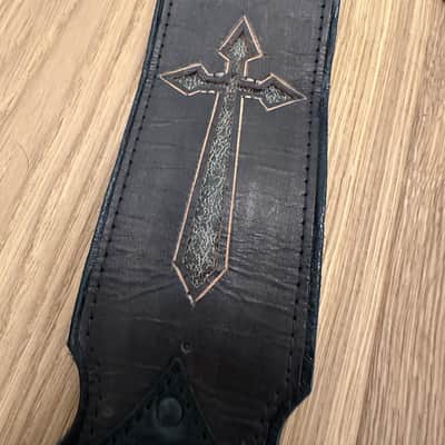 Heavy Leather Tony Iommi Custom Cross Tour Guitar Strap Bild 3