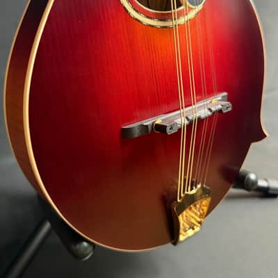 Gold Tone GM-80 Oval-Hole F-Style Mandolin Cherry Burst Satin w/ Pickup image 6