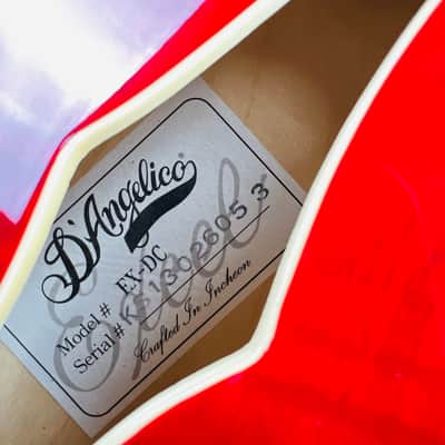 D'Angelico EX-DC Excel 2013 - Transparent Red image 8