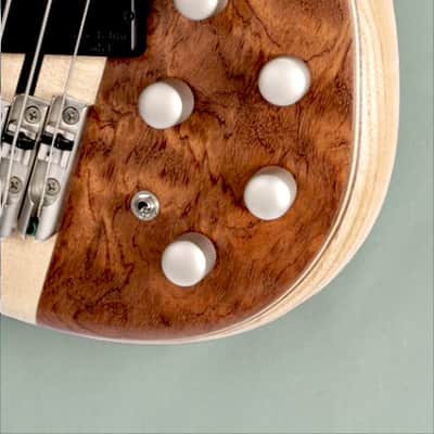 Cort A5BEYONDOPBN Artisan Series A5 Beyond 5 String Bass Guitar. Open Pore Bubinga Natural image 3
