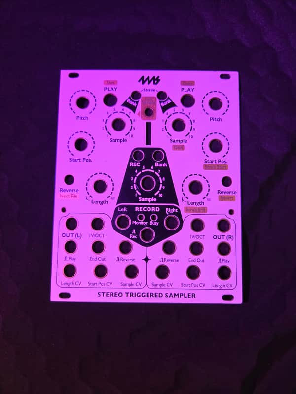 4MS Stereo Sampler Faceplate - White image 1