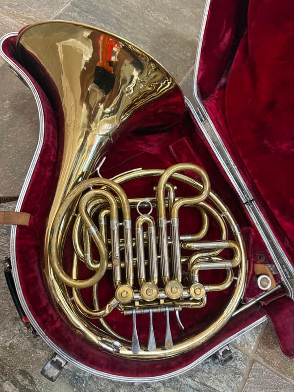 Double French Horn . Olds and Son brand. Made in USA image 1