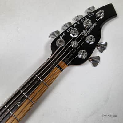 Ernie Ball Music Man John Myung Bongo HH 6-String Bass Black w/ Gator Bag 8.56lbs S08050 image 16