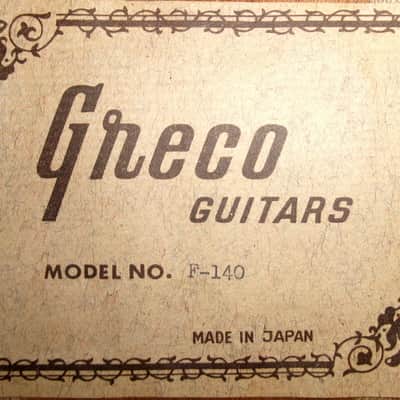 Early 70’s Greco F-140 OOO size Vintage Guitar + Hard Case image 24